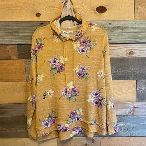 💝3/$20 Wallflower Mustard Floral Hoodie